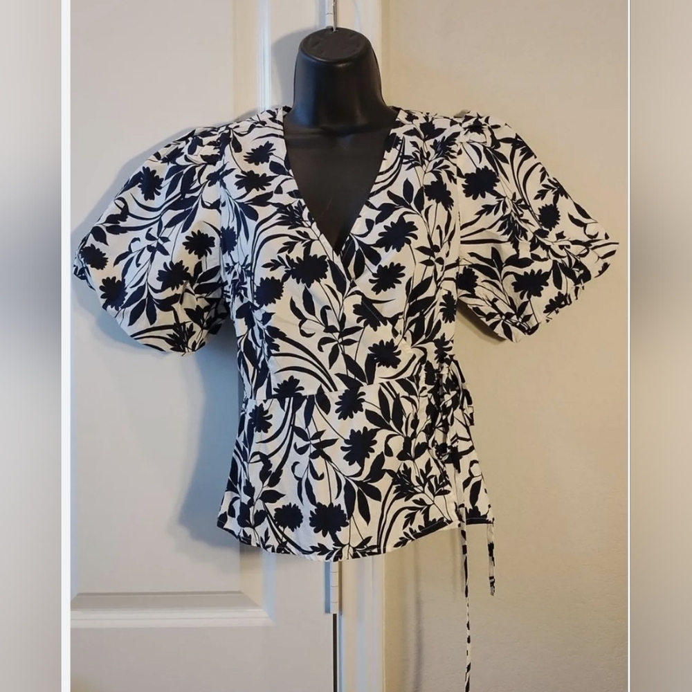 Wrap Floral Top